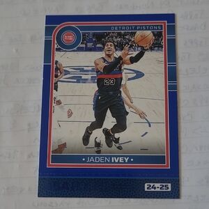 Panini Detroit Pistons Blue & Red Jaden Ivey Trading Card